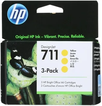 Картридж HP CZ136A №711 Тройная упаковка для принтеров HP Designjet T120.T520, T525, желтый, 3*29мл