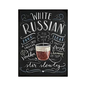 Настенный постер изысканный долговечный удобный подвесной гладкая поверхность не выцветает DIY творческий ретро европейский стиль металлический постер M
