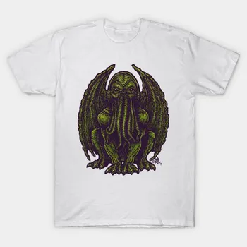 Футболка женская Cthulhu Harajuku Print Kawaii футболка летняя с коротким рукавом женская футболка топ футболка S