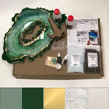 Набор для создания картины из эпоксидной смолы ResinArtBox "Geode 001"