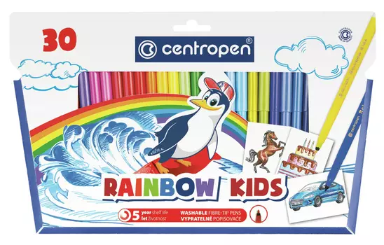 Набор фломастеров Centropen "RAINBOW KIDS PA" 30 цв
