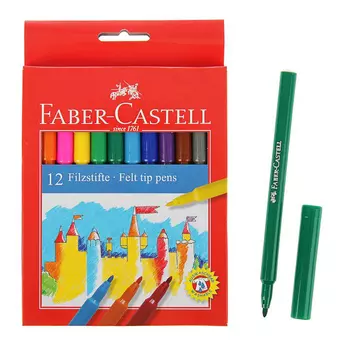 Набор фломастеров Faber-castell 12 шт в картон кор