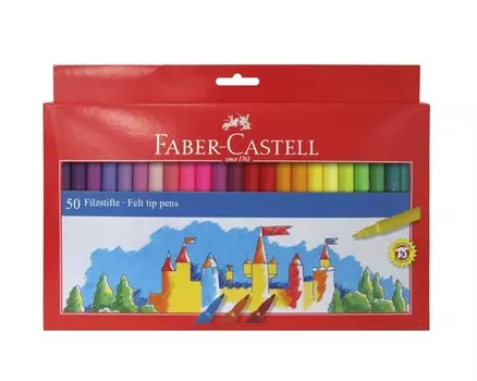Набор фломастеров Faber-castell 50 шт в картон кор