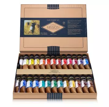 Набор акварели Mijello "Mission Gold" Pure Pigment 24 цв*15 мл