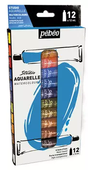 Набор акварели Pebeo "Studio Aquarelle" 12 цв* 12 мл