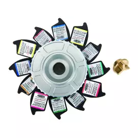 Набор акварели Schmincke "Wheel Josef Horadam" в кюветах 12 цв*1,6 мл, в металлическом цилиндре