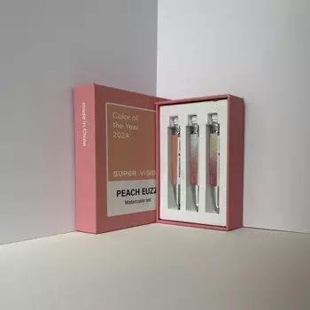 Набор акварели Super Vision "Peach Set" 3 цв*8 мл туба в картонной коробке