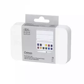 Набор акварели Winsor&Newton "Cotman" 12 цветов + кисть