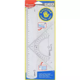 Набор чертежный Maped Geometric, для левшей, 3 предмета