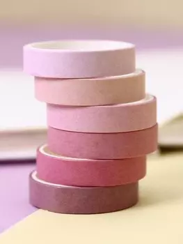 Набор декоративного скотча "Classic colored", pink
