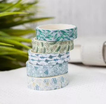 Набор декоративного скотча "Designer prints", leaves