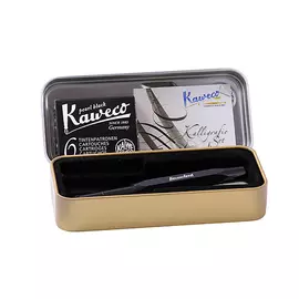 Набор для каллиграфии Kaweco CALLIGRAPHY Black "S" в жестяном футляре
