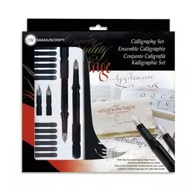 Набор для каллиграфии Manuscript "Calligraphy 4" с аксессуарами для левшей блистер