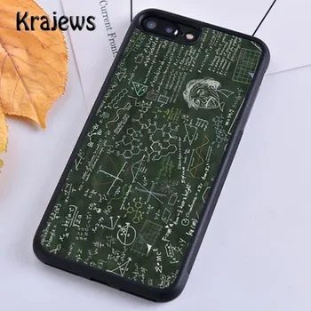 Чехол для телефона Krajews Brains Geek Science Math Physics Formulas для iPhone 14 5 SE 6 7 8 plus XR XS 11 12 13 pro max Galaxy S21 S22 iPhone 6plus