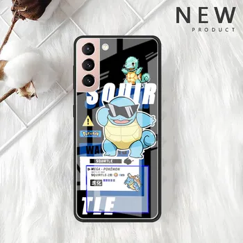 Милый стеклянный чехол Pokemon Pikachu для Samsung Galaxy S22 S20 FE S21 Plus, чехол для телефона S10 5G S9 Note 20 Ultra 10 Lite Shell Samsung S21 5G