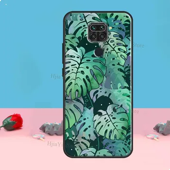 Зеленый чехол с листьями Monstera для Xiaomi Redmi Note 11 Pro Plus, чехол для Redmi Note 10 Pro 8 9 Pro 10S 11S 9C 9T Redmi 7
