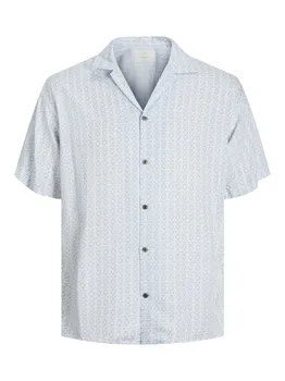 Повседневная рубашка JACK & JONES Comfort fit Button Up Shirt JPRCCAaron, пастельный синий