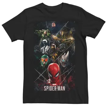 Мужская футболка Spider-Man Gamerverse Villain Webs Licensed Character