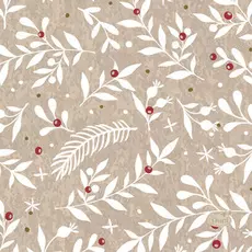 Скатерть бумажная Duni Xmas Berries 138х220 см