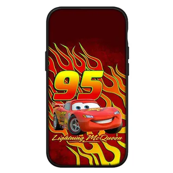 для Samsung Galaxy S24 S23 iPhone 16 15 14 Xiaomi Redmi Note 13 12 11 10 8 Plus 9 Pro Max X XR Чехол для телефона Lovely Cars Lightning McQueen 95 OPPO Huawei for Samsung Galaxy A73 экрю