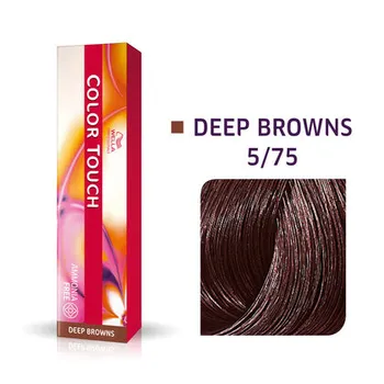 Полуперманентная краска для волос без аммиака 5/75 60мл Wella Color Touch 5/75