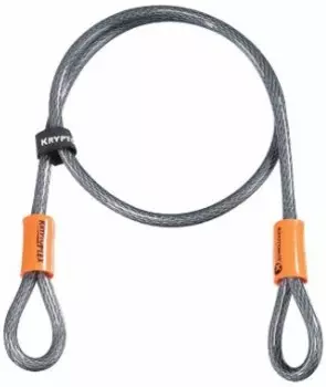 Трос для замка-скобы Kryptonite Kryptoflex 410 10х1200 мм (серый / оранжевый)