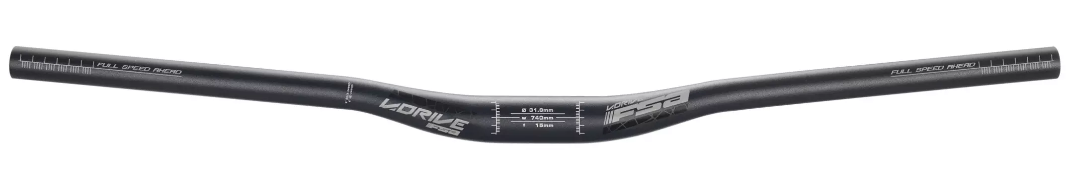 Руль FSA V-Drive Riser V9 (черный 740 мм подъем 15 мм 31.8 мм)