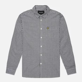 Мужская рубашка Lyle & Scott Checked Gingham, цвет синий, размер XXL
