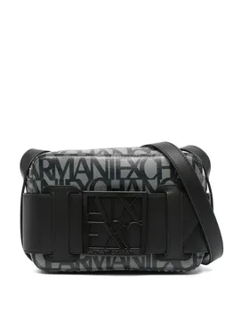 Каркасная сумка с логотипом Armani Exchange, черный
