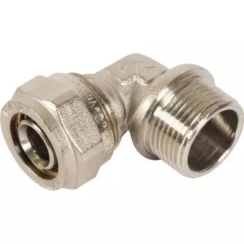 Угол комбинированный 90° Valtec 3/4"x20 мм НР латунь VTM.353