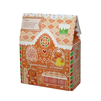 LABORATORY KATRIN Подарочный набор Candy bath bar "Пряничный домик" бомбочки и соль 350.0