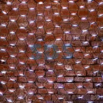 Гирлянда Сеть 2x1,5м, черный КАУЧУК, 288 LED Белые
