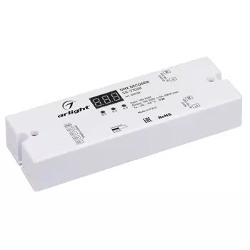 Декодер DMX SR-2703B (220V, 500W) (Arlight, IP20 Пластик, 3 года)