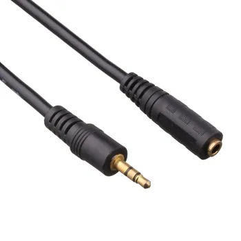 Кабель-удлинитель Jack 3.5mm(M)-Jack 3.5mm(F), 5м, черный Exegate EX-CCA-423-5.0 (EX205310RUS)