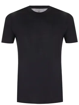 Футболка из шелка и хлопка BRUNELLO CUCINELLI