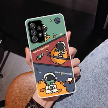 Чехол для телефона с изображением мультяшной планеты астронавта и звезды ракеты для Samsung Galaxy A51 A71 A50 A70 A40 A30 A20E A10 A41 A31 A21S A11 A01 A Samsung A51 4G