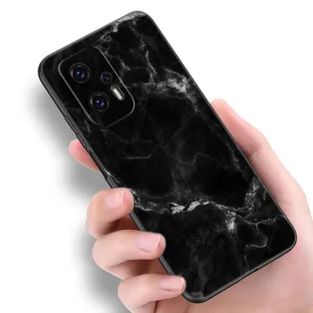 Черный и белый мраморный чехол для телефона Xiaomi POCO F2 F3 M2 M3 M4 X3 X4 Pro NFC F4 GT 5G F1 X2 C3 C31 C40 M5S TPU черный чехол Xiaomi POCOphone F1