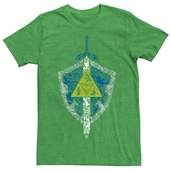 Мужская футболка Nintendo Zelda Hylian Shield Element Icons Licensed Character