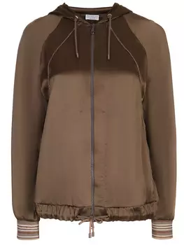 Бомбер с капюшоном BRUNELLO CUCINELLI