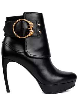 Ботильоны кожаные ALEXANDER MCQUEEN