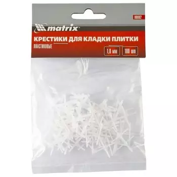Крестики, 1.0 мм, для кладки плитки, 100 шт