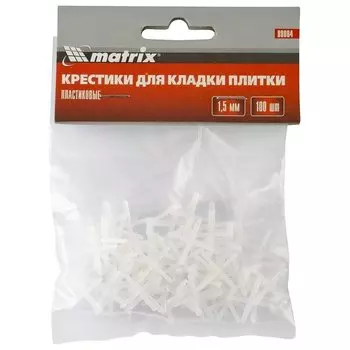 Крестики, 1.5 мм, для кладки плитки, 100 шт