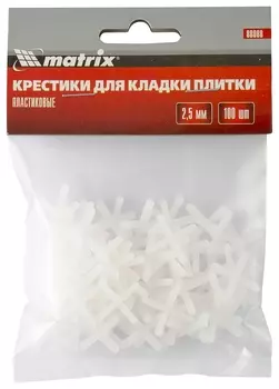 Крестики, 2.5 мм, для кладки плитки, 100 шт