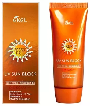 Крем солнцезащитный с экстрактом алоэ и витамином Е Sun Block SPF50 PA+++