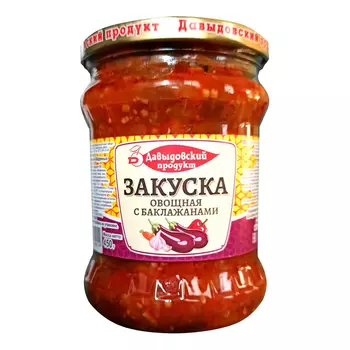 Закуска Давыдовский продукт овощная с баклажанами, 450 г