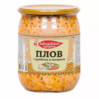 Закуска Плов Давыдовский продукт с грибами, 510 г