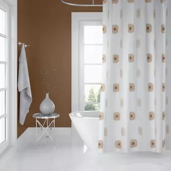 Занавеска для ванны Retro textil Jackline square 240х200