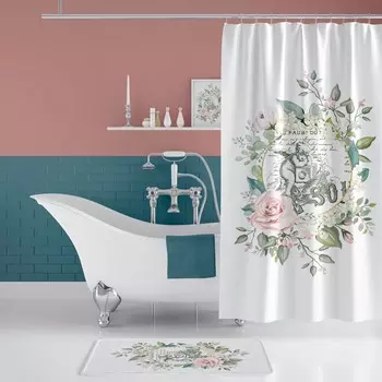 Занавеска для ванны Retro textil Tropikhome angel