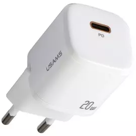 Зарядное устройство Usams GaN mini CC124TC02 белый
