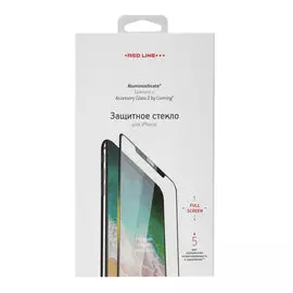 Защитное стекло Red Line Corning Full Screen для Apple iPhone 12/12 Pro 6.1" чёрная рамка